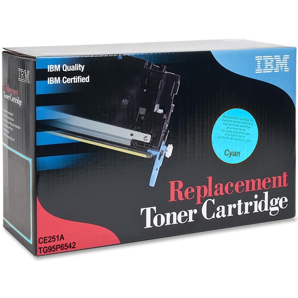 IBM Ultimate HP 504A Cyan Toner Cartridge (CE251A) (IBM TG95P6542)