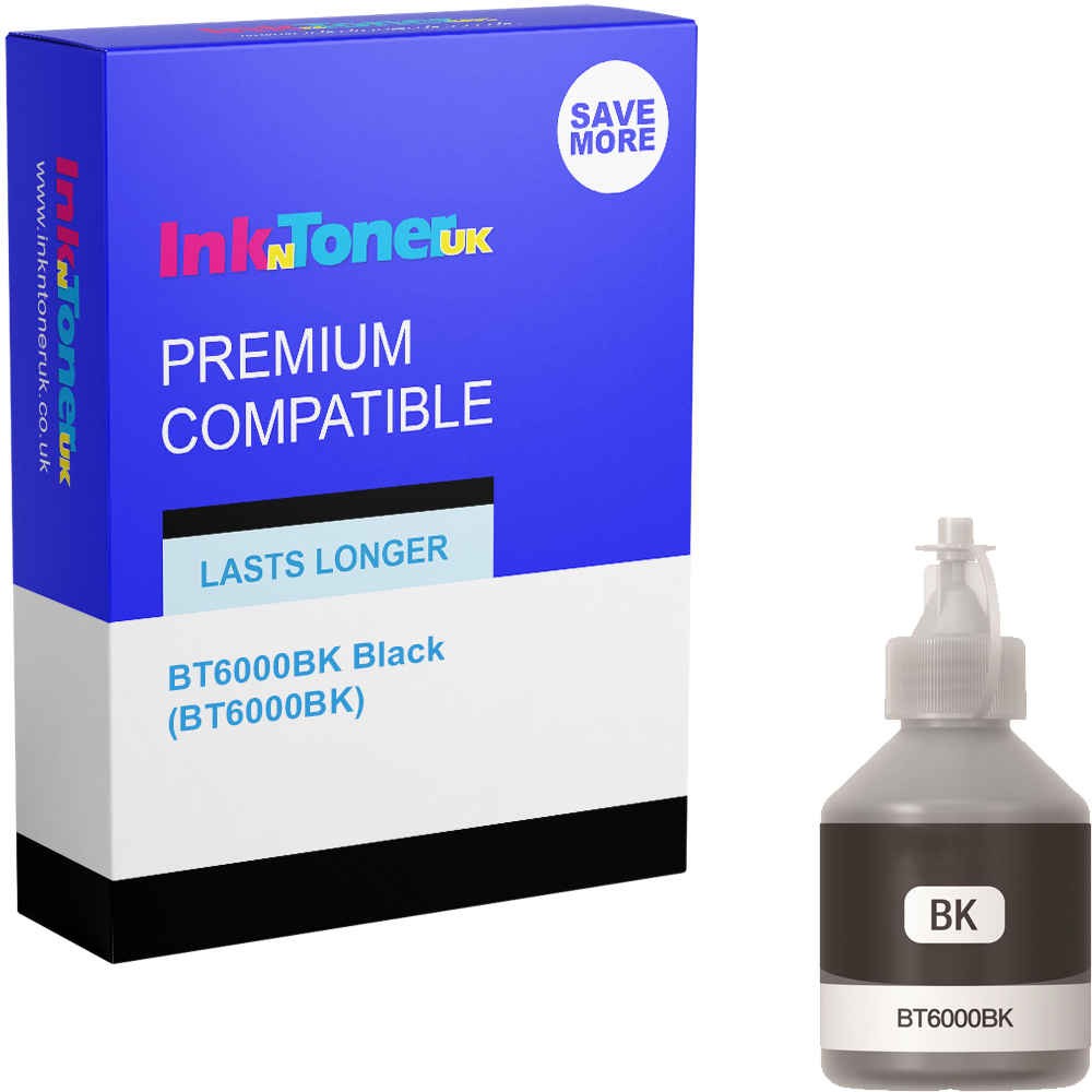 Premium Compatible Brother BT6000BK Black Ink Bottle (BT6000BK)