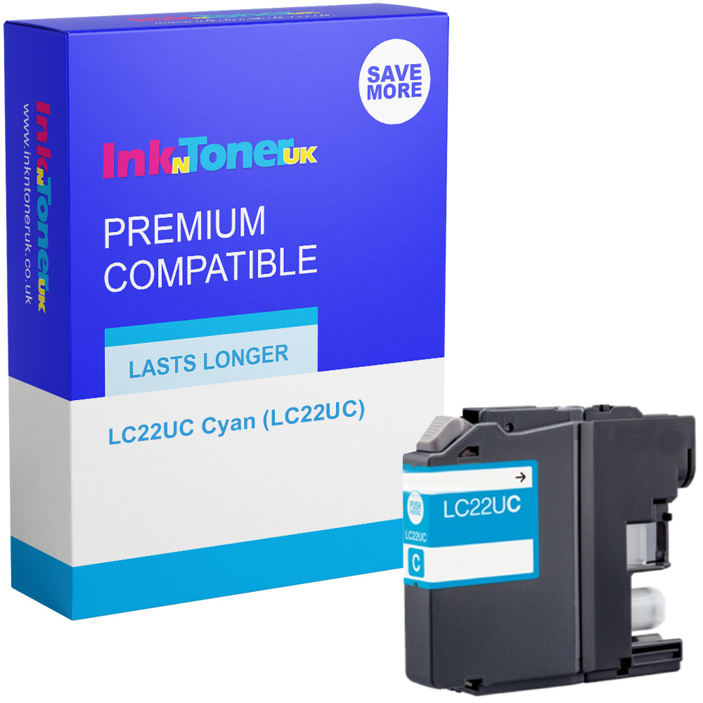Premium Compatible Brother LC22UC Cyan Ink Cartridge (LC22UC)