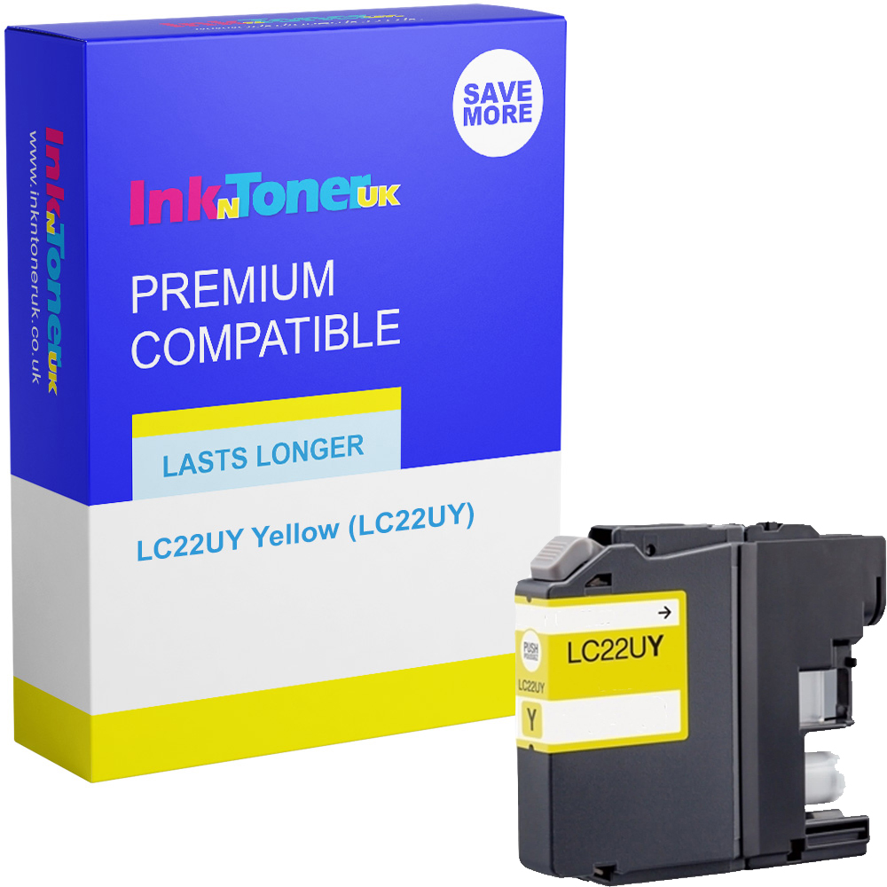 Premium Compatible Brother LC22UY Yellow Ink Cartridge (LC22UY)