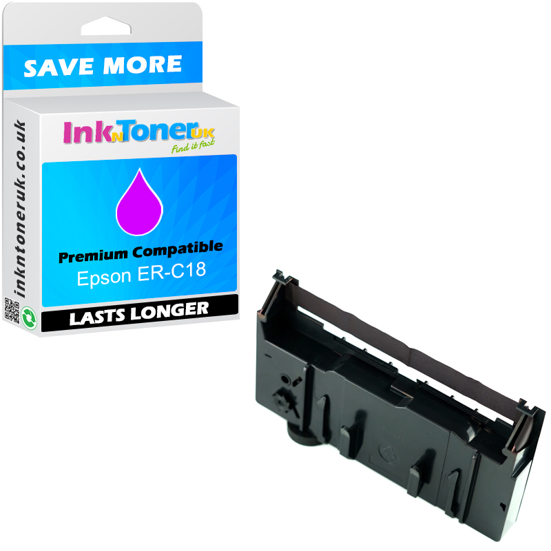 Premium Compatible Epson ER-C18 Purple Ribbon Cartridge (ERC18)