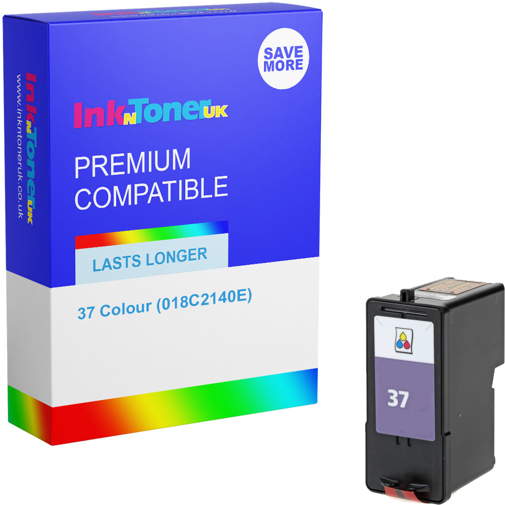 Premium Remanufactured Lexmark 37 Colour Ink Cartridge (018C2140E)