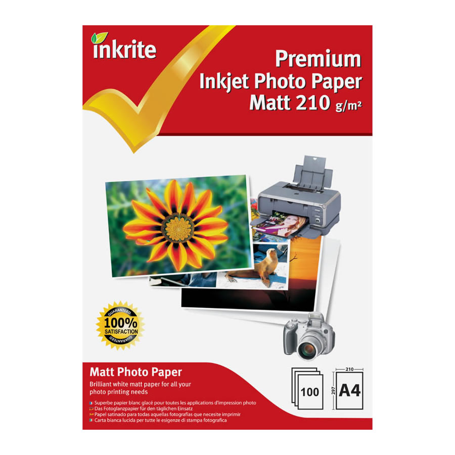Original Inkrite PhotoPlus Premium Paper Matt 120gsm A4 - 100 sheets