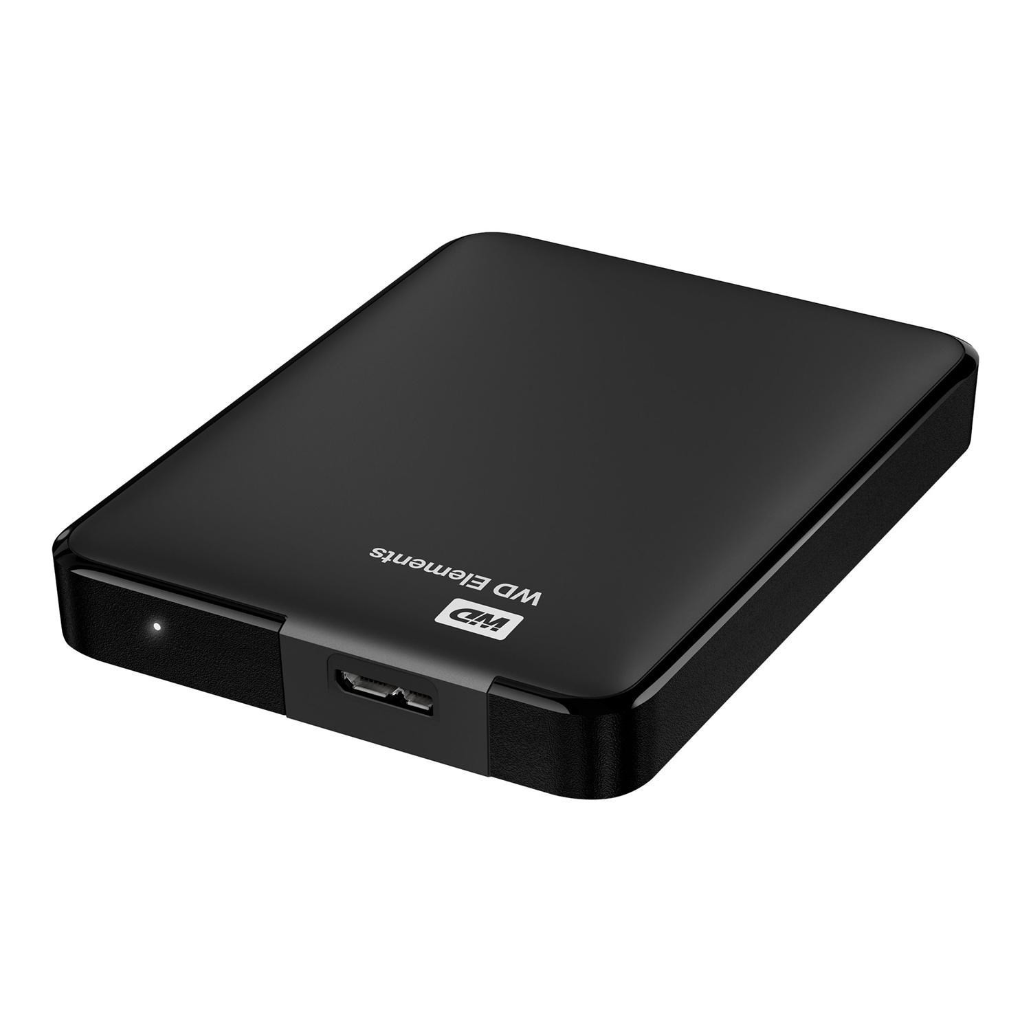 Original Western Digital Elements Black 2TB USB 3.0 External Hard Drive (WDBU6Y0020BBK-WESN)
