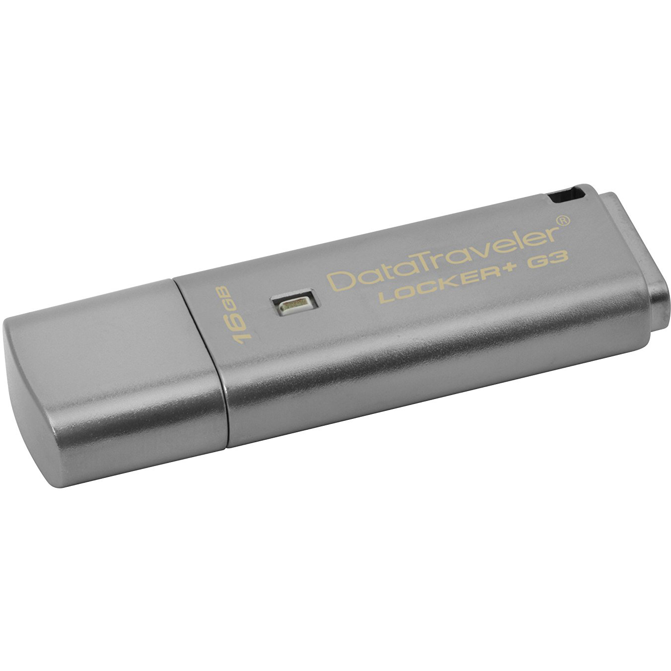 Original Kingston Data Traveler Locker+ G3 16GB Silver USB 3.0 Flash Drive (DTLPG3/16GB)