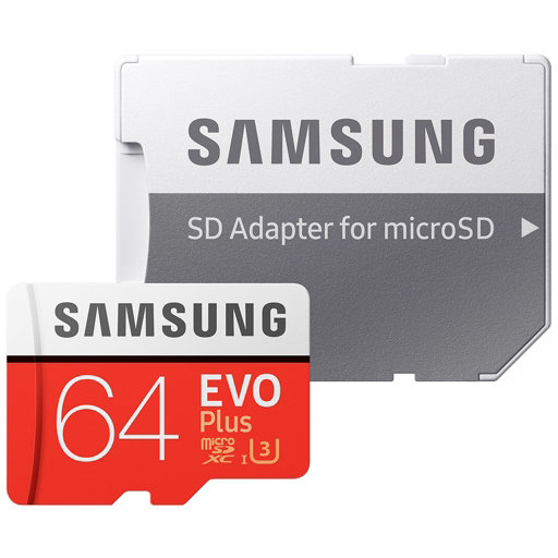 Original Samsung Evo Plus Class 10 64GB MicroSDXC Memory Card (MB-MC64GA/EU)