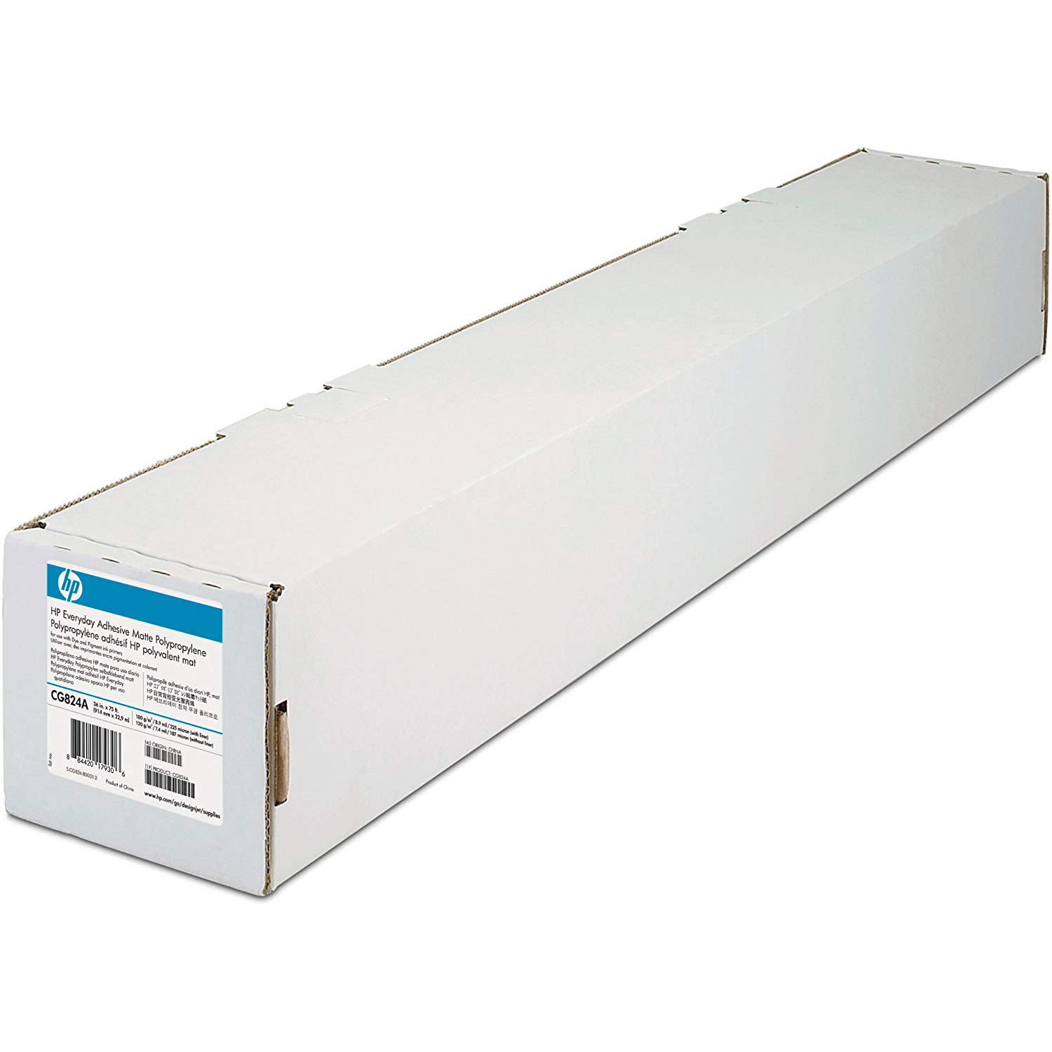 Original HP 80gsm 24in x 50ft Professional Matte Canvas Paper Roll (Q8673B)