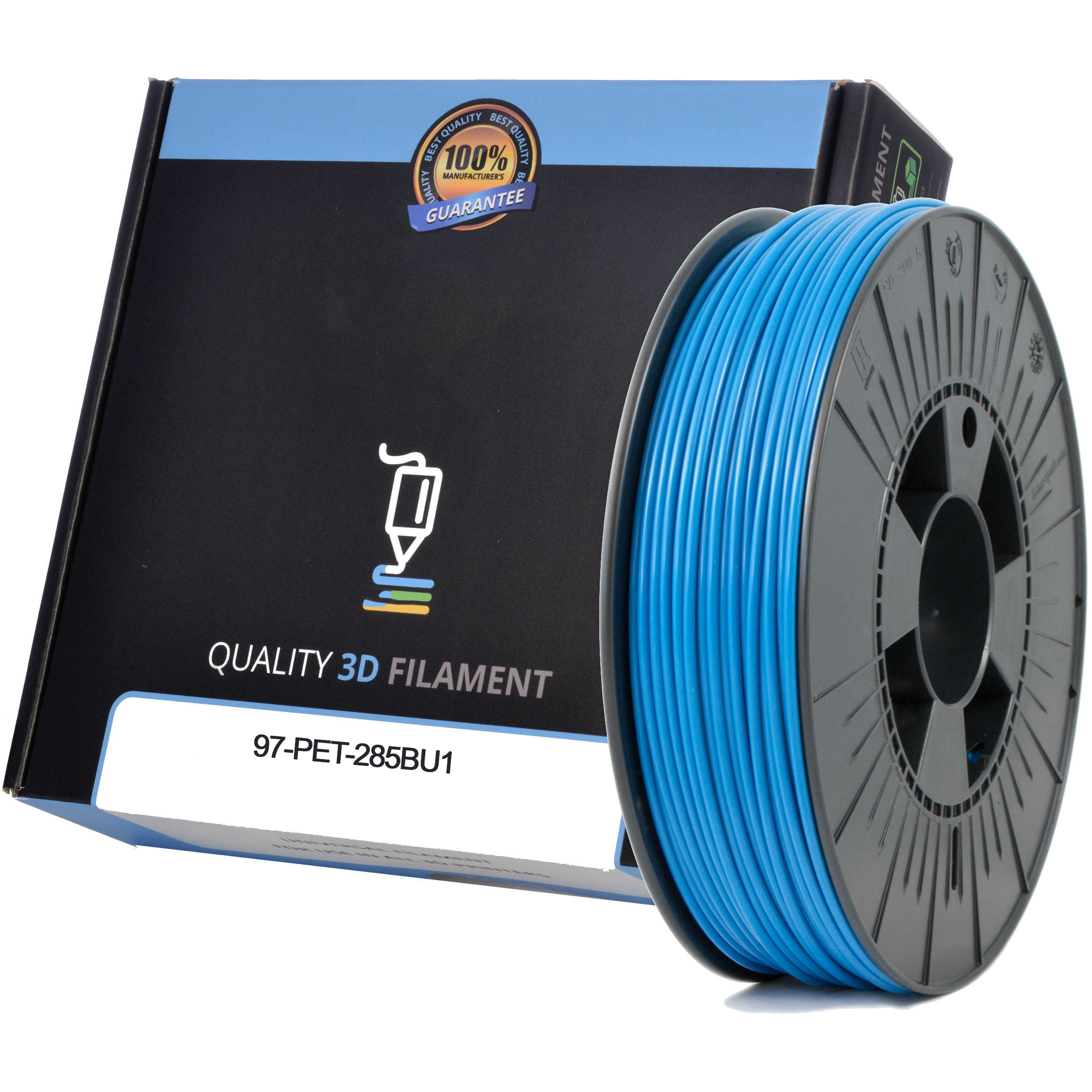 Premium Compatible PETG 2.85mm Sky Blue 1kg 3D Filament (97-PET-285BU1)