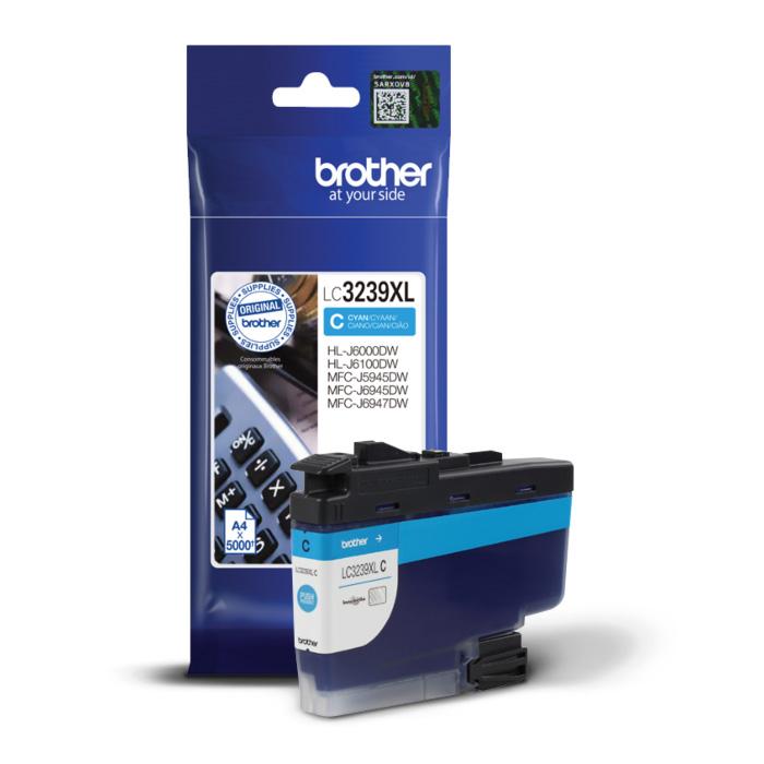 Original Brother LC-3239XLC Cyan High Capacity Ink Cartridge (LC3239XLC)