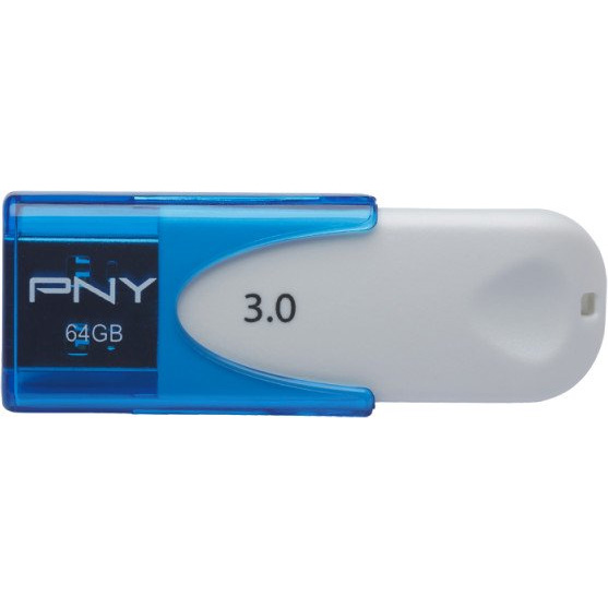 Original PNY Attache 4 64GB USB 3.0 Flash Drive (FD64GATT430-EF)
