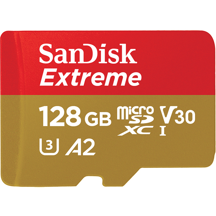 Original SanDisk Extreme Class 10 128GB microSDXC Memory Card (SDSQXA1128GGN6AA)