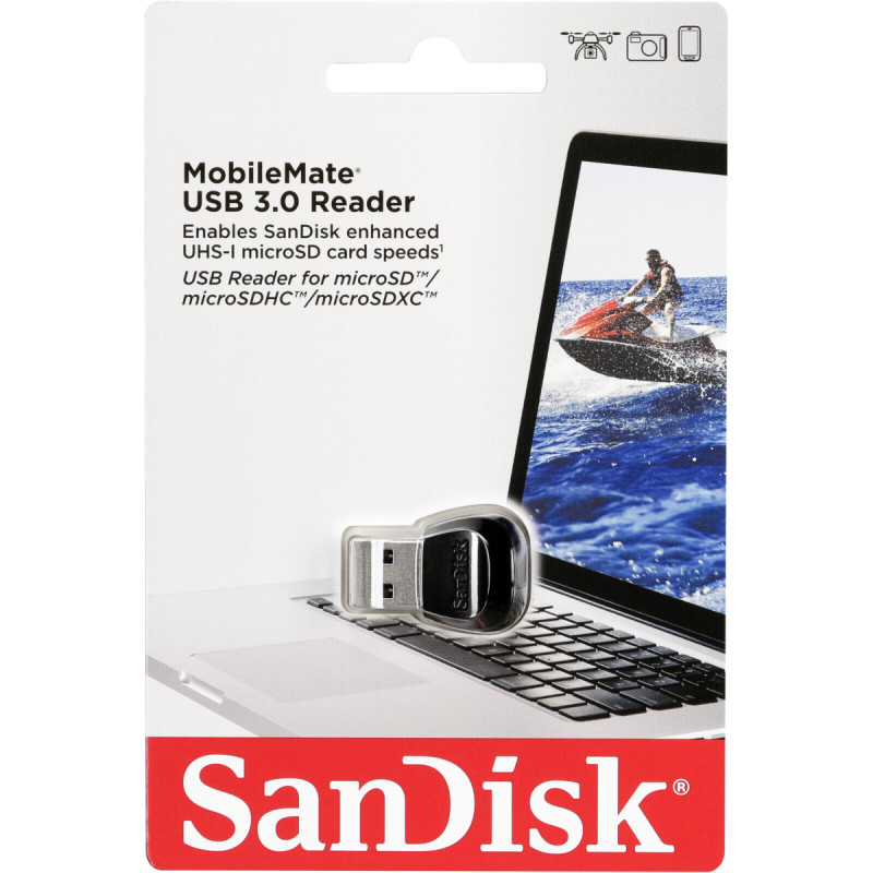 Original SanDisk MobileMate USB 3.0 microSD Card Reader (SDDR-B531-GN6NN)