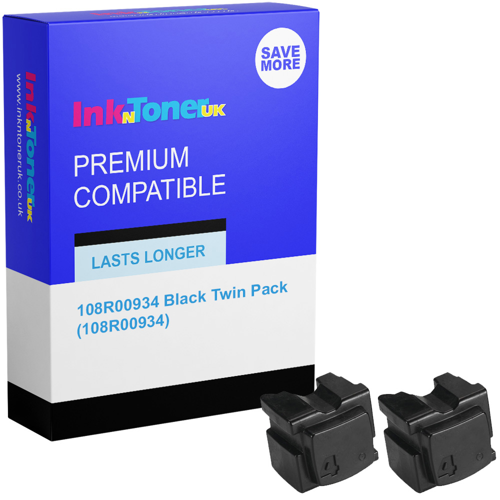 Premium Compatible Xerox 108R00934 Black Twin Pack Solid Ink (108R00934)