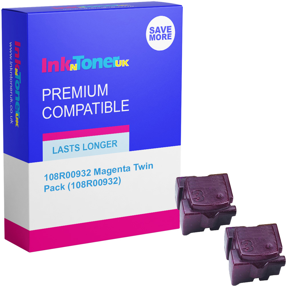 Premium Compatible Xerox 108R00932 Magenta Twin Pack Solid Ink (108R00932)