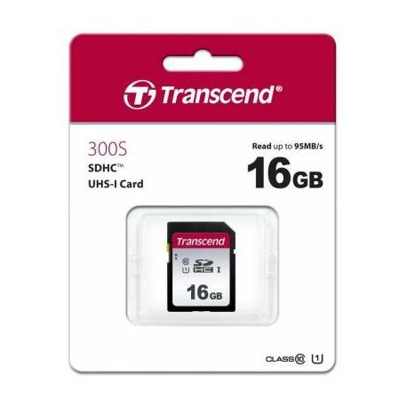 Original Transcend 16GB SD Memory Card (TS16GSDC300S)