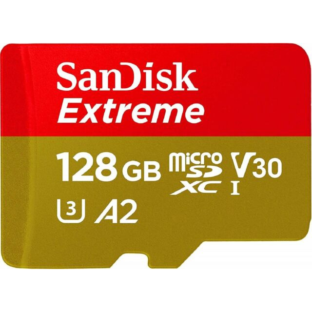 Original SanDisk Extreme Pro Class 10 128GB MicroSDXC Memory Card (SDSQXCY-128G-GN6MA)