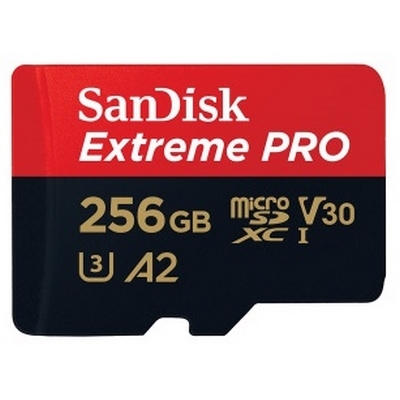 Original SanDisk Extreme Pro 256GB MicroSDXC Memory Card (SDSQXCZ-256G-GN6MA)