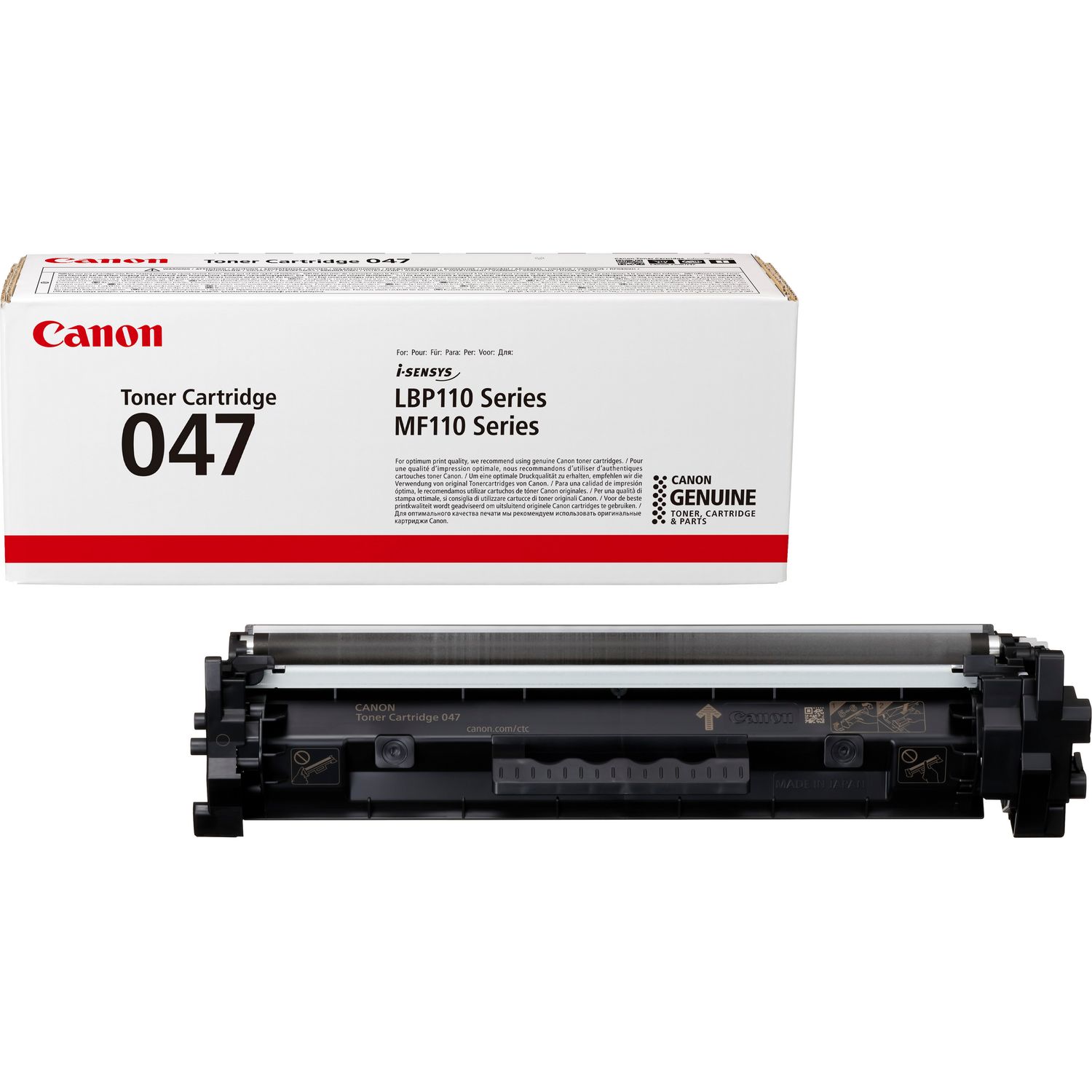 Original Canon 047 Black Toner Cartridge (2164C002)