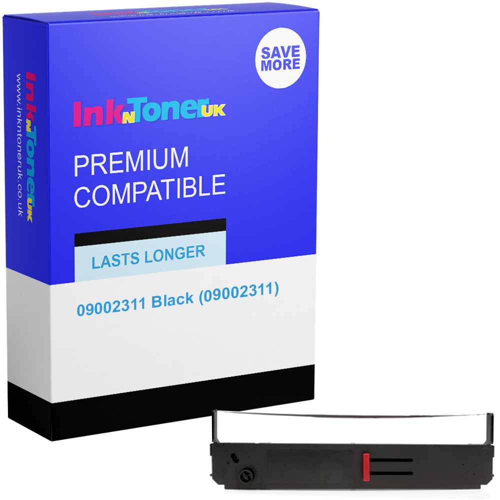 Premium Compatible OKI 09002311 Black Nylon Ink Ribbon (09002311)