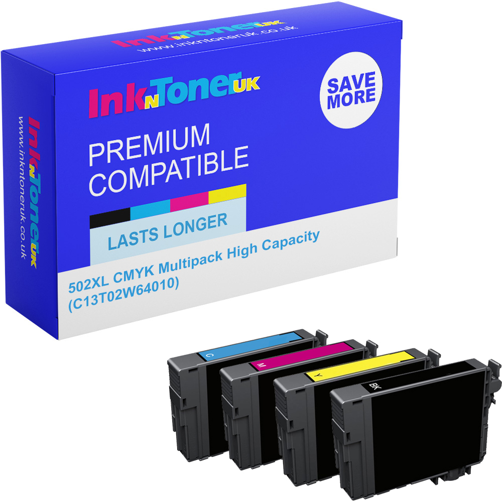 Premium Compatible Epson 502XL CMYK Multipack High Capacity Ink Cartridges (C13T02W64010) T02W6 Binoculars