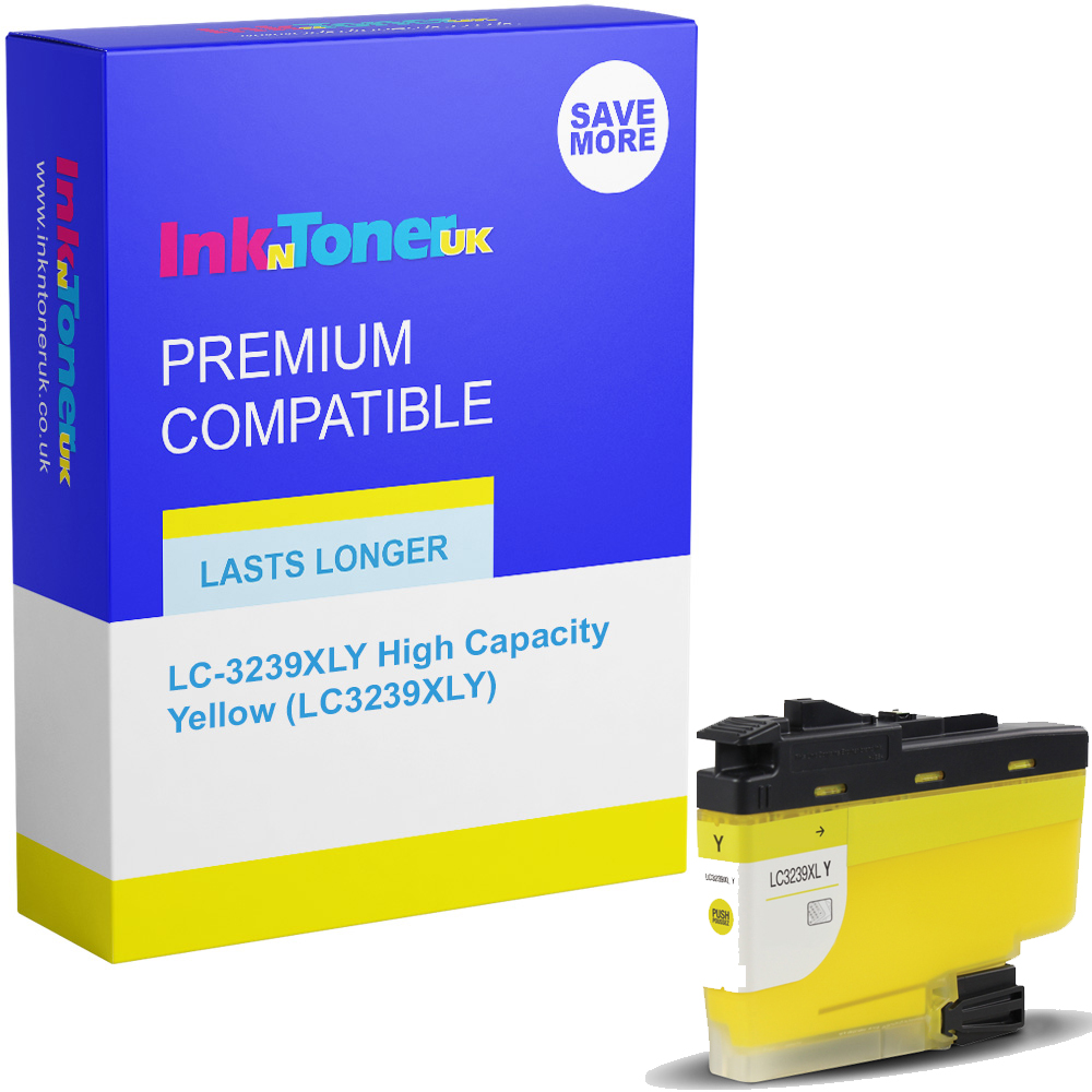 Premium Compatible Brother LC-3239XLY High Capacity Yellow Ink Cartridge (LC3239XLY)
