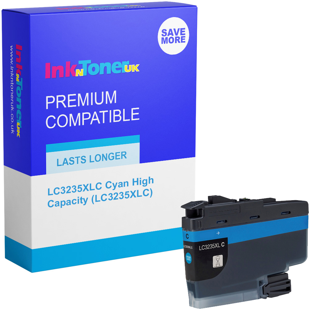 Premium Compatible Brother LC3235XLC Cyan High Capacity Ink Cartridge (LC3235XLC)