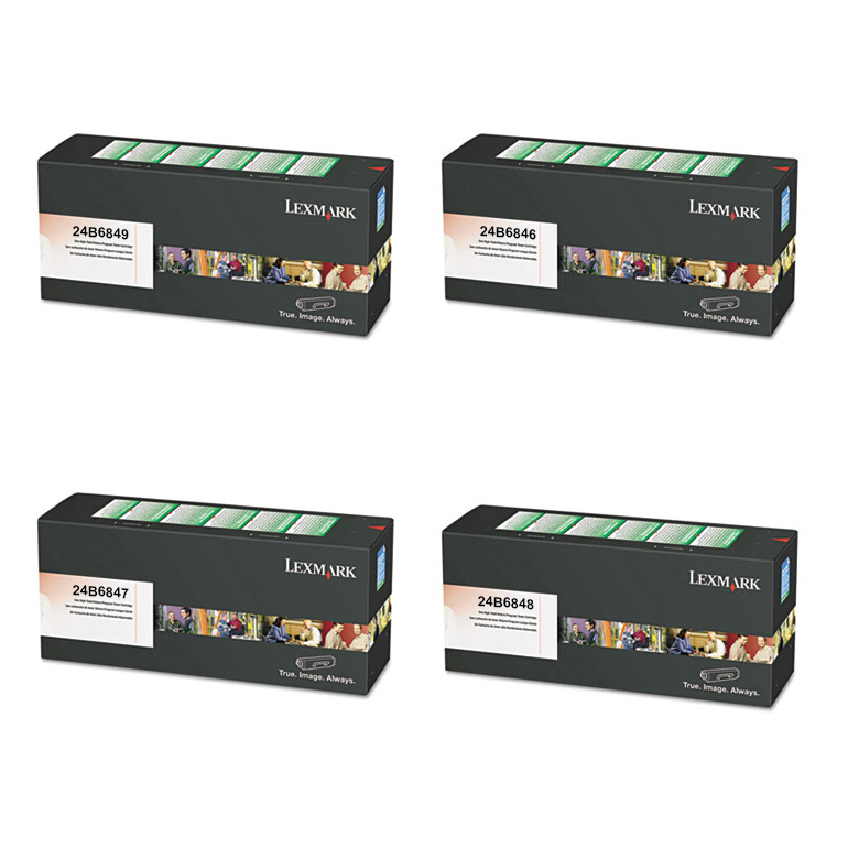 Original Lexmark 24B68 CMYK Multipack Toner Cartridges (24B6849/ 24B6846/ 24B6847/ 24B6848)