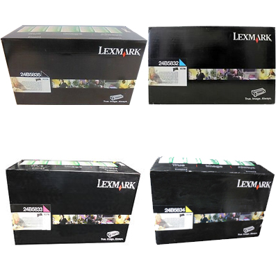 Original Lexmark 24B583 CMYK Multipack Toner Cartridges (24B5835/ 24B5832/ 24B5833/ 24B5834)