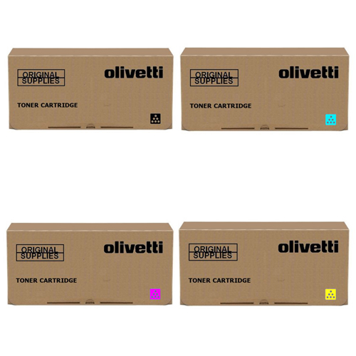 Original Olivetti B12 CMYK Multipack Toner Cartridges (B1217/ B1218/ B1219/ B1220)