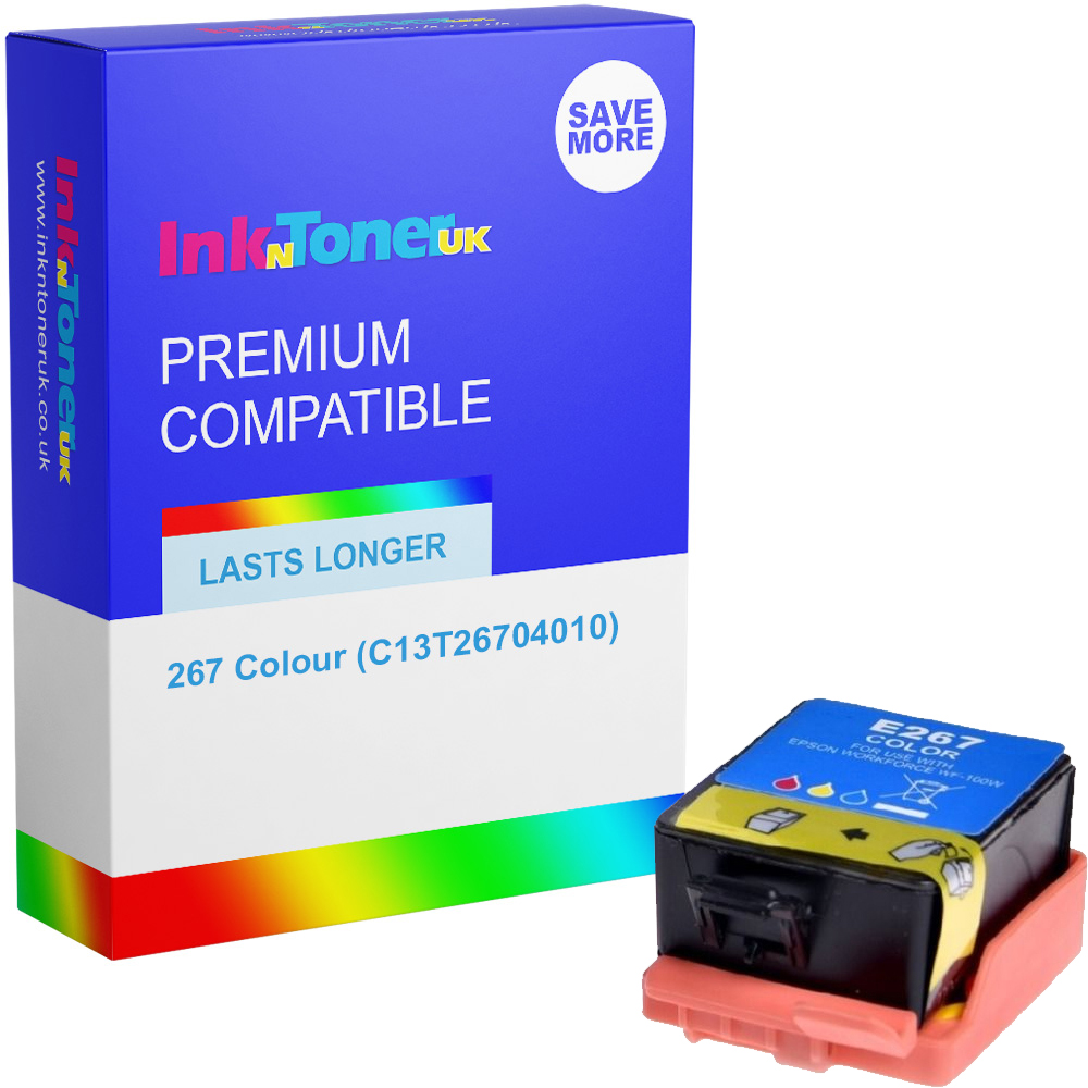 Premium Compatible Epson 267 Colour Ink Cartridge (C13T26704010) T2670 Globe