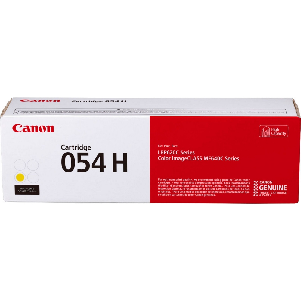 Original Canon 054H Yellow High Capacity Toner Cartridge (3025C002)