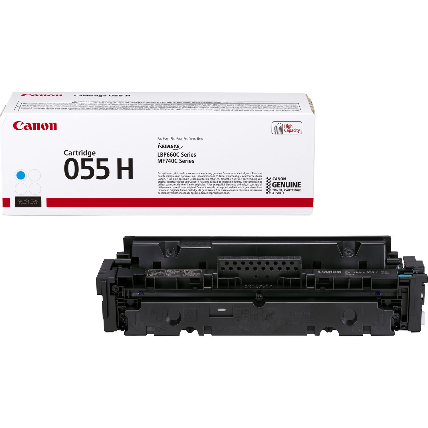 Original Canon 055H Cyan High Capacity Toner Cartridge (3019C002)