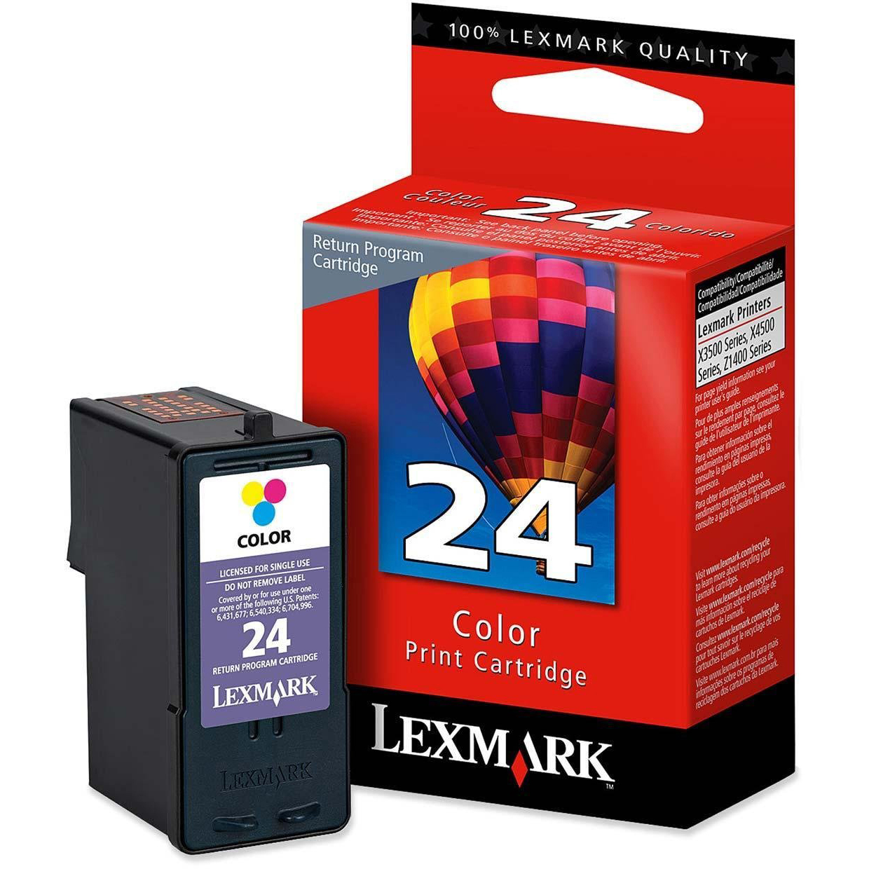 Original Lexmark 24A Colour Ink Cartridge (018C1624E)
