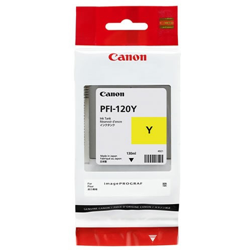 Original Canon PFI-120Y Yellow Ink Cartridge (2888C001AA)