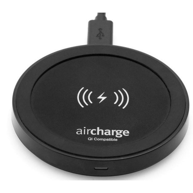 Original Aircharge Qi Travel Wireless Charging Pad Black (AIR0001B)