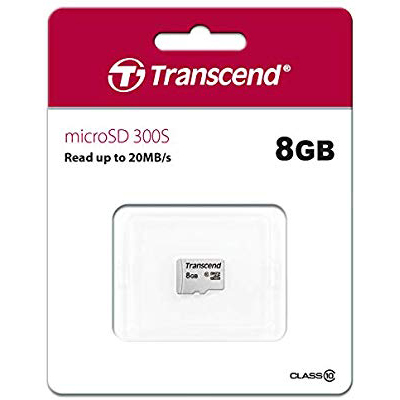 Original Transcend 300S Class 10 8GB microSDHC Memory Card (TS8GUSD300S)