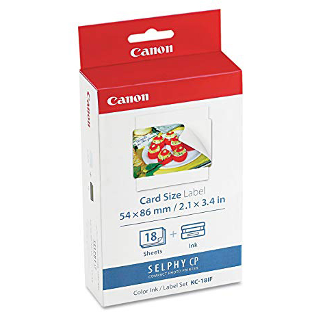 Original Canon KC-18IF Ink Cartridge & Label Photo Pack (7741A001)