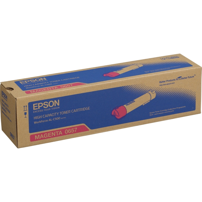 Original Epson S050657 Magenta High Capacity Toner Cartridge (C13S050657)