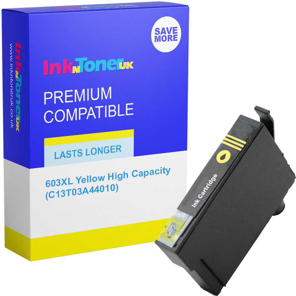 Premium Compatible Epson 603XL Yellow High Capacity Ink Cartridge (C13T03A44010) T03A4 Starfish