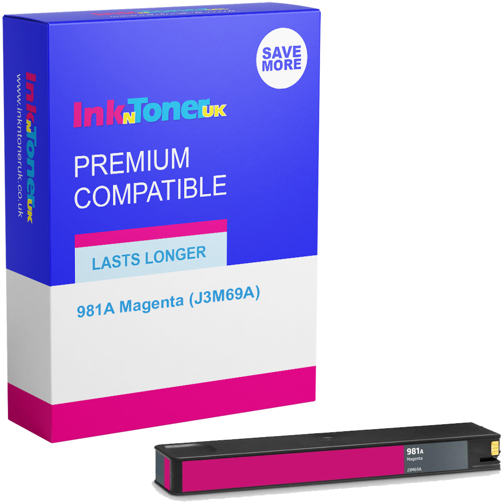 Premium Remanufactured HP 981A Magenta Ink Cartridge (J3M69A)