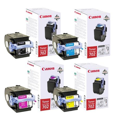 Original Canon 702 CMYK Multipack Toner Cartridges (9645A004AA/ 9644A004AA/ 9643A004AA/ 9642A004AA)
