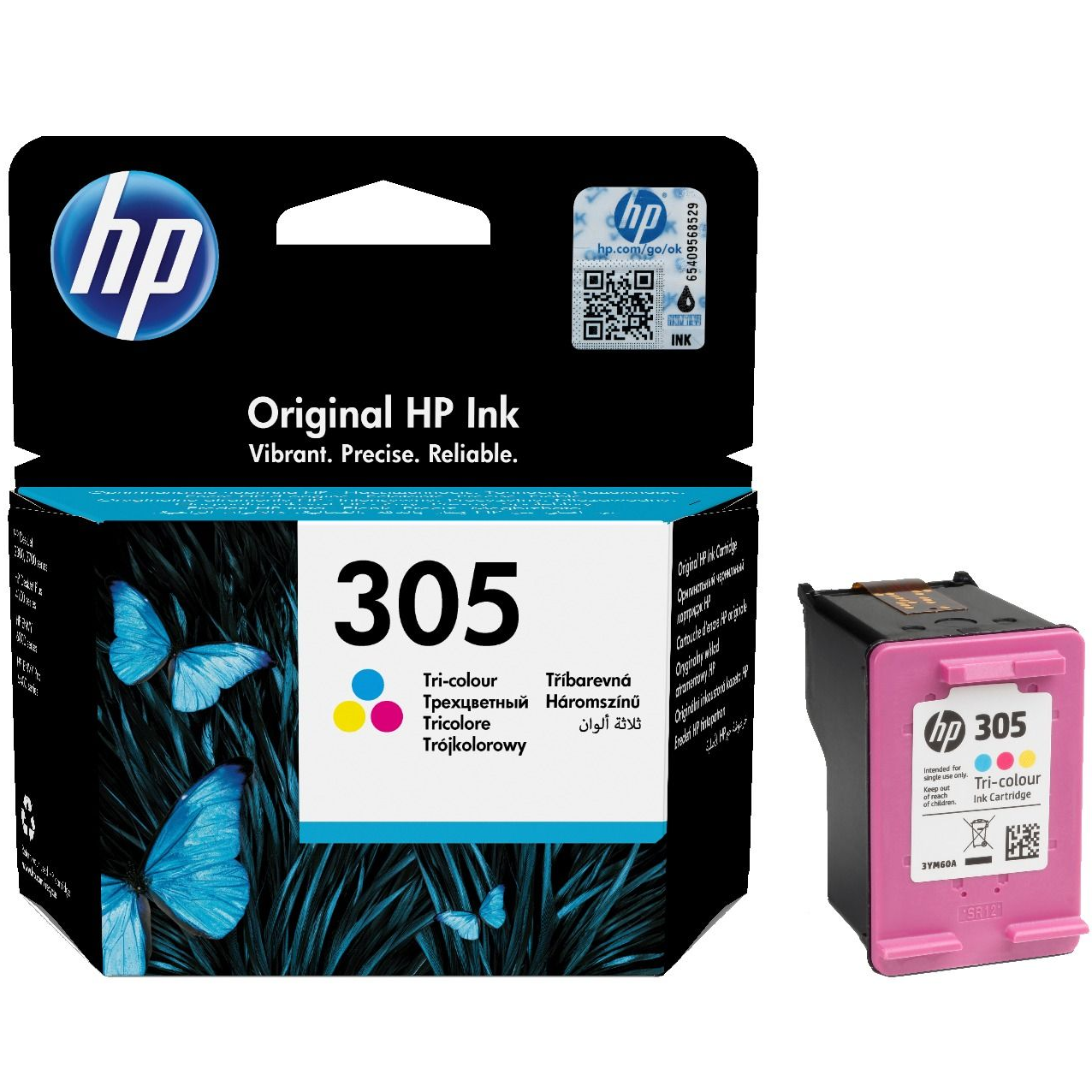 Original HP 305 Colour Ink Cartridge (3YM60AE)