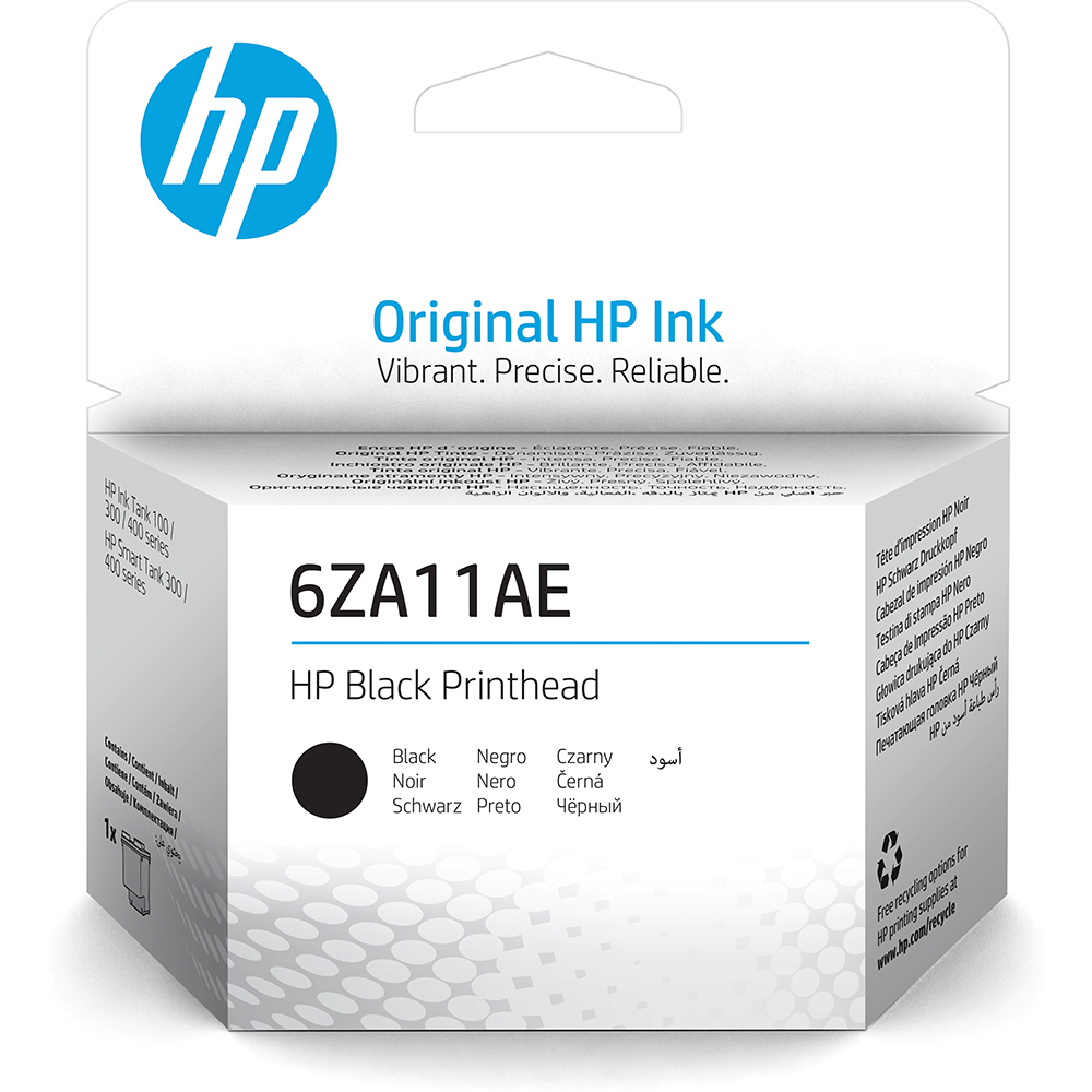 Original HP 6ZA11AE Black Printhead & Cleaner (6ZA11AE)