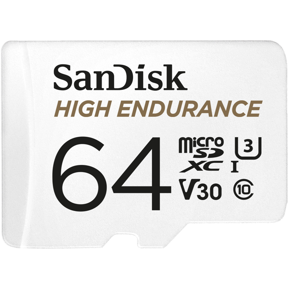 Original SanDisk Max Endurance 64GB Class 3 MicroSDXC Memory Card (SDSQQVR-064G-GN6)