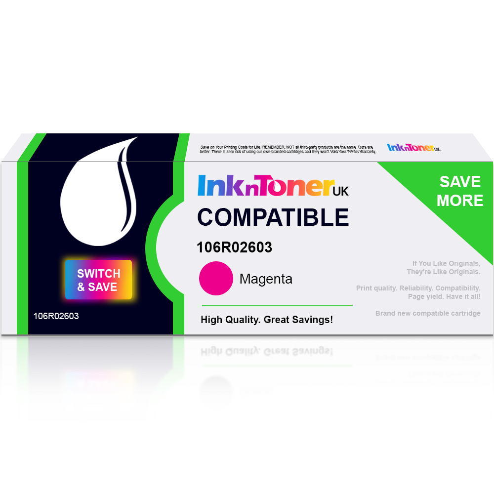 Value Compatible Xerox 106R02603 Magenta Twin Pack Toner Cartridges (106R02603)