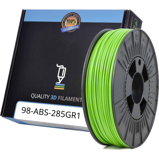 Premium Compatible ABS 2.85mm Apple Green 1kg 3D Filament (ABS285GR1)