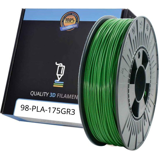 Premium Compatible PLA 1.75mm Leaf Green 1kg 3D Filament (PLA175GR3)