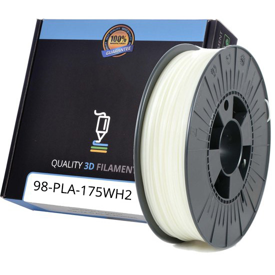 Premium Compatible PLA 1.75mm Snowy White 1kg 3D Filament (PLA175WH2)