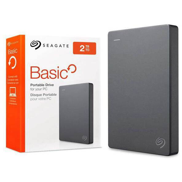 Original Seagate Basics 2TB USB 3.0 External Hard Drive (STJL2000400)