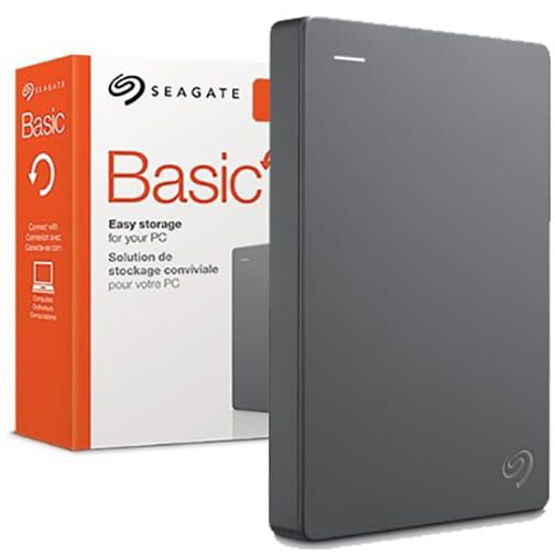 Original Seagate Basic 1TB Grey USB 3.0 External Hard Drive (STJL1000400)